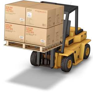 Clipart Forlift With Boxes on Pallet